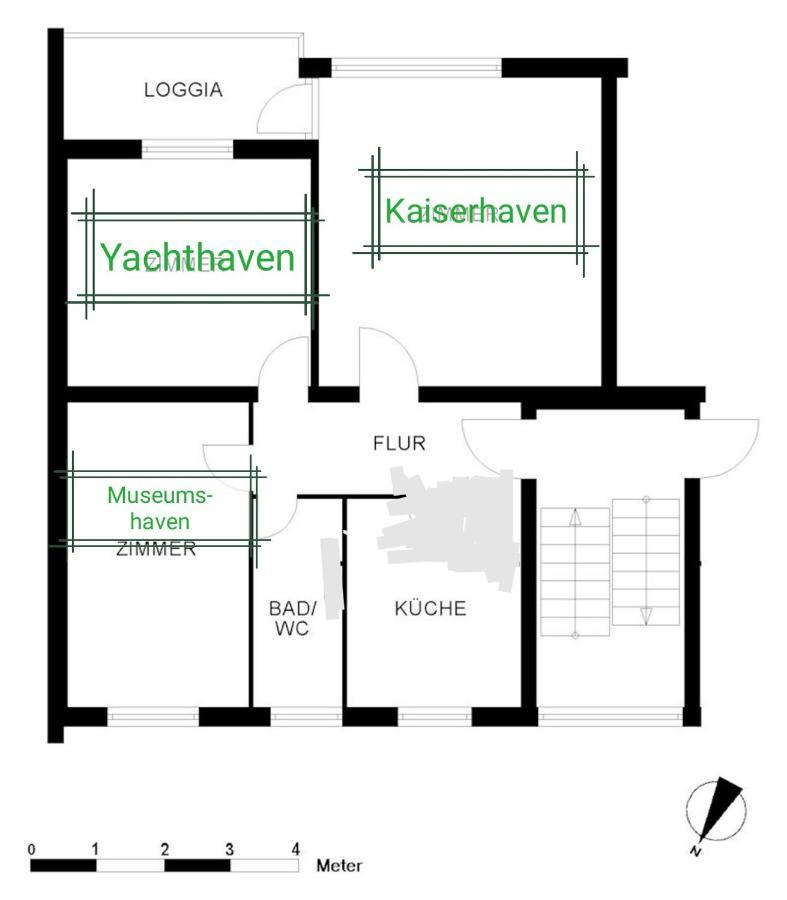 Ferienwohnung Breitschuhs Havenwelten Bremerhaven Luaran gambar